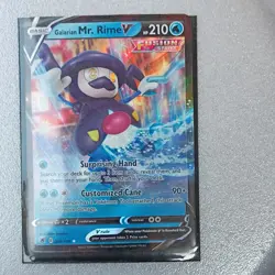 Pokemon Galarian Mr. Rime V 049/189 Swsh10 Astral Radiance Ultra Rare Holo Card - Image 1