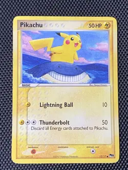 Pikachu Pop Series 5 12/17 Common Non-Holo Promo Card - Image 1