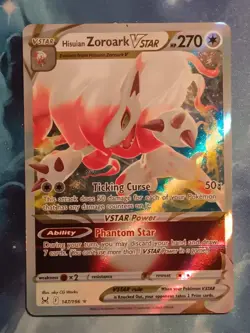 Hisuian Zoroark VSTAR 147/196 - Lost Origin - Pokemon TCG Card NM - Image 1