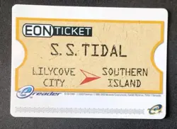 EON TICKET Pokemon Ruby & Sapphire E-Reader Card GBA Mint - Image 2