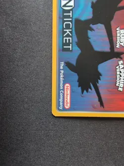 EON TICKET Pokemon Ruby & Sapphire E-Reader Card GBA Mint - Image 5