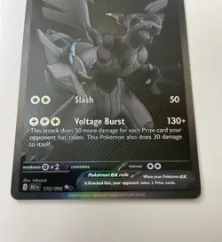 Pokemon Zekrom EX Black Bolt 172/086 SV10.5 BWR TCG Card - Image 4