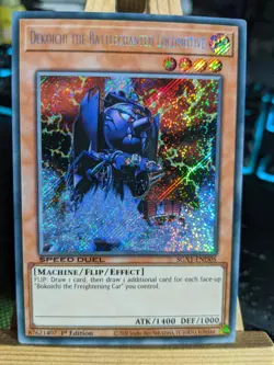 Dekoichi the Battlechanted Locomotive Secret Rare SGX1-END05 NM Yugioh Card - Image 1