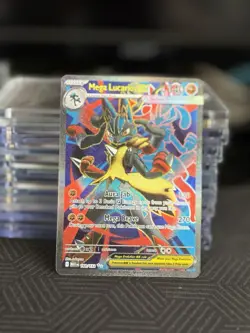 Pokemon TCG Mega Lucario EX 160/132 Ultra Rare Holo Card Mega Evolutions - Image 1