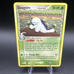 Quagsire (Delta Species) 21/101 Pokemon Dragon Frontiers Non Holo LP - Image 1