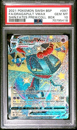 PSA 10 Pokemon Shining Fates Premium Collection Box Dragapult VMAX SWSH #097 - Image 1