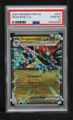 Dragapult ex Pokemon Prismatic Evolutions PRE PSA 10 GEM MT - Image 1