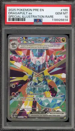Pokemon Dragapult ex Prismatic Evolutions Special Illustration Rare #165 PSA 10 - Image 1