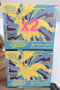 SEALED Pokemon TCG Ascended Heroes Elite Trainer Box ETB Pokemon Center LOT OF 2 - Image 1