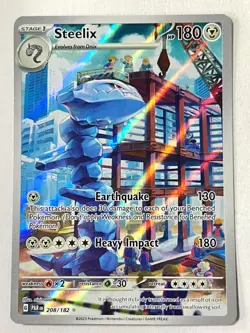 Steelix 208/182 Illustration Rare Paradox Rift SV04 - Pokemon TCG - Near Mint NM - Image 1