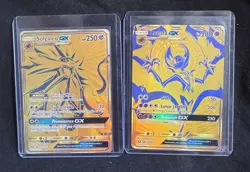 Pokemon TCG Lunala GX SM103a & Solgaleo GX SM104a Hidden Fates - NM - BOX FRESH - Image 1