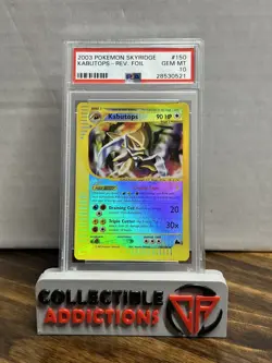 2003 Pokemon Skyridge #150 Kabutops Reverse Foil PSA 10 Gem Mint - Image 1