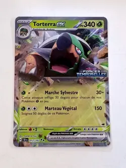 CARTE POKEMON FORCES TEMPORELLES TORTERRA EX 012/162 PROMO STAMP NEUVE NM FR - Image 1
