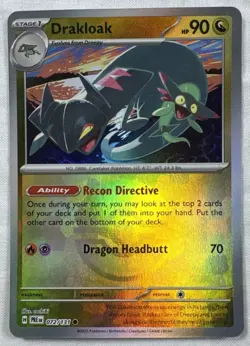 Pokemon TCG Drakloak 072/131 Poke Ball Pattern Prismatic Evolutions NM - Image 1