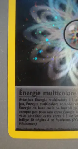 French Pokemon 17/82 Rainbow Energy Energie Team Rocket Swirl Holo Rare MP - Image 4