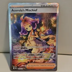 Pokemon Acerola's Mischief 183/132 Me01 Mega Evolution Illustration Rare Full A… - Image 1