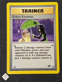 Erika's Kindness 103/132 - Gym Challenge Unlimited Rare Pokemon TCG NM - Image 1