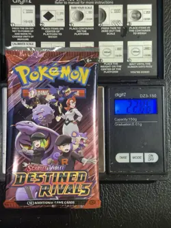 (VERY HEAVY) 22.93 Pokemon TCG Destined Rivals Booster Pack - Image 1
