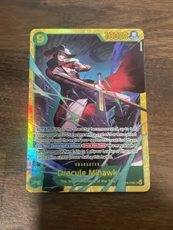 Dracule Mihawk SEC OP14-119 Foil - One Piece English The Azure Sea’s Seven - Image 1