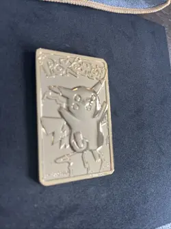 Pokemon 23K Gold Plated Trading Card Pikachu Burger King 1999 - Image 3