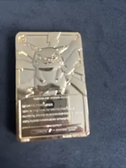 Pokemon 23K Gold Plated Trading Card Pikachu Burger King 1999 - Image 5