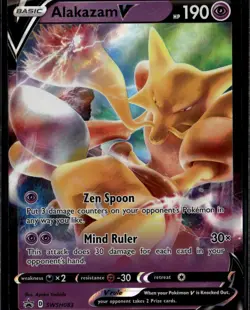 Alakazam V Promo SWSH: Sword & Shield Promo Cards SWSH083 NM - Image 1