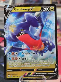 Garchomp V 117/189 Swsh10: Astral Radiance Holo - Pokemon Card - Image 1