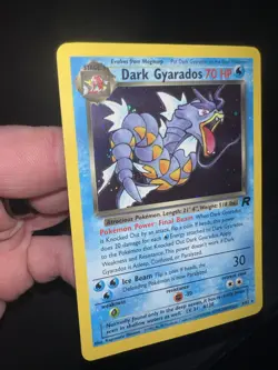 NM+ Pokemon Team Rocket Dark Gyarados Holo Rare 8/82 English 1999 TCG Card - Image 5