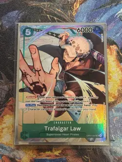 Trafalgar Law 047 Parallel Alt Art PRE ERRATA OP01-047 One Piece Card LP - Image 1