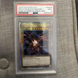 Red-Eyes Black Dragon (Quarter Century Secret Rare) LC01-EN006 error card - Image 1