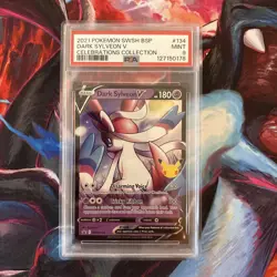 2021 Pokemon Dark Sylveon V SWSH134 PSA 9 MINT – Celebrations Promo Card - Image 1
