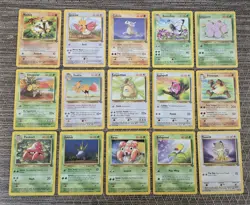 38qty Pokemon Vintage Jungle Base Card Lot. #2 - Image 1