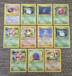 38qty Pokemon Vintage Jungle Base Card Lot. #2 - Image 5