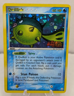 Pokemon Card - Qwilfish Team Rocket Returns 27/109 Rare Reverse Holo Stamped LP - Image 1