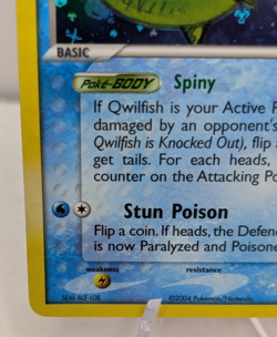 Pokemon Card - Qwilfish Team Rocket Returns 27/109 Rare Reverse Holo Stamped LP - Image 5