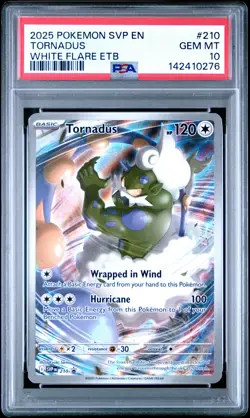 2025 POKEMON SVP EN-SV BLACK STAR PROMO #210 TORNADUS PSA 10 - Image 1