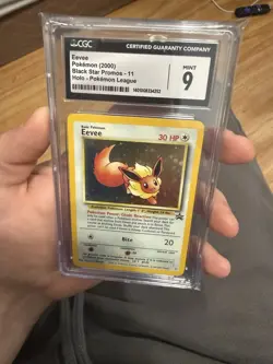 Pokemon TCG Eevee Black Star Promos 11 Holo CGC 9 - Image 1