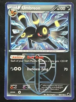 Pokemon Umbreon Rare - Plasma Freeze - 64/116 LP - Image 1