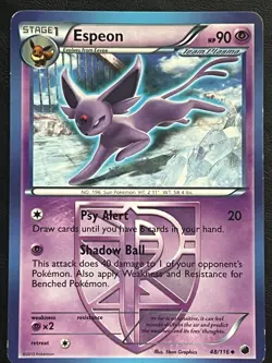 Pokemon Espeon Uncommon - Plasma Freeze - 48/116 MP - Image 1