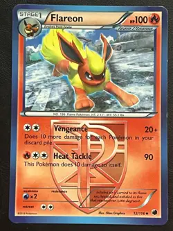Pokemon Flareon Uncommon - Plasma Freeze - 12/116 LP - Image 1