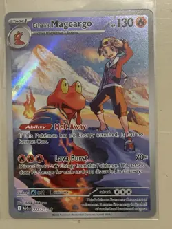 Ethan's Magcargo Holo Pokemon Card ASCEN Stage 1 130 HP 70× 222/217 - Image 1