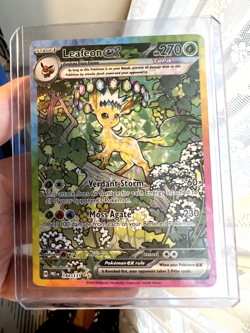 Pokemon TCG Leafeon ex SIR 144/131 Prismatic Evolutions NM English - Image 1
