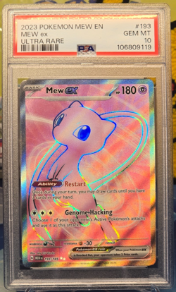 PSA 10 Mew ex 193/165 Full Art Scarlet & Violet: 151 Pokemon - Image 1