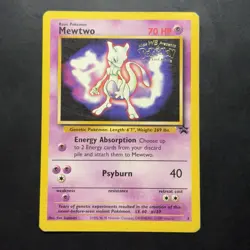 Pokemon TCG Mewtwo #3 WotC Promo Card Vintage 1999 - Image 1
