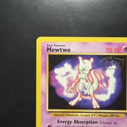 Pokemon TCG Mewtwo #3 WotC Promo Card Vintage 1999 - Image 2