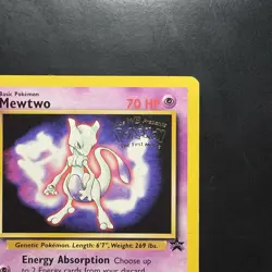Pokemon TCG Mewtwo #3 WotC Promo Card Vintage 1999 - Image 3