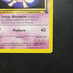 Pokemon TCG Mewtwo #3 WotC Promo Card Vintage 1999 - Image 4