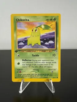 Chikorita 53/111 Pokemon 1st Edition Neo Genesis Regular - Image 1