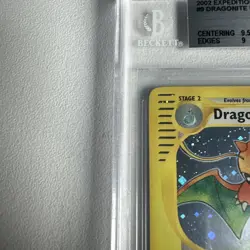 Dragonite Holo Rare 9/165 Expedition Beckett 9 WOTC Vintage Pokemon - Image 3
