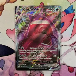 Pokemon Gengar VMAX Full Art Holo Ultra Rare Fusion Strike 320 HP 157/264 - Image 1